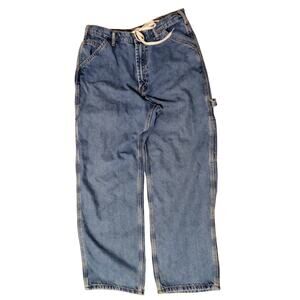 RK Brand Carpenter Jeans - 34W 28L Blue 100% Cotton